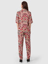 WOMEN'S PRINTED SHIRT WITH TROUSERS RAYON CO-ORDS SET