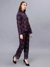 WOMEN'S IKAT PRINTED SHIRT WITH TROUSERS RAYON CO-ORDS SET